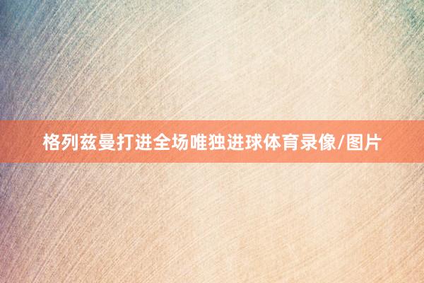格列兹曼打进全场唯独进球体育录像/图片