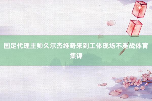 国足代理主帅久尔杰维奇来到工体现场不雅战体育集锦