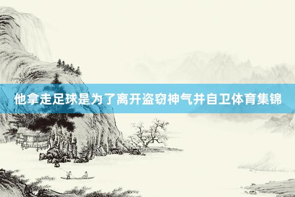 他拿走足球是为了离开盗窃神气并自卫体育集锦