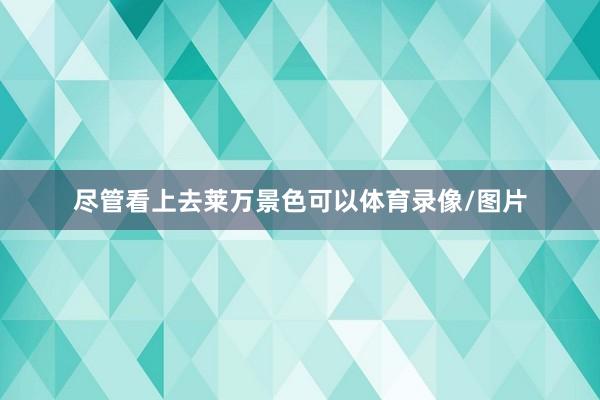 尽管看上去莱万景色可以体育录像/图片