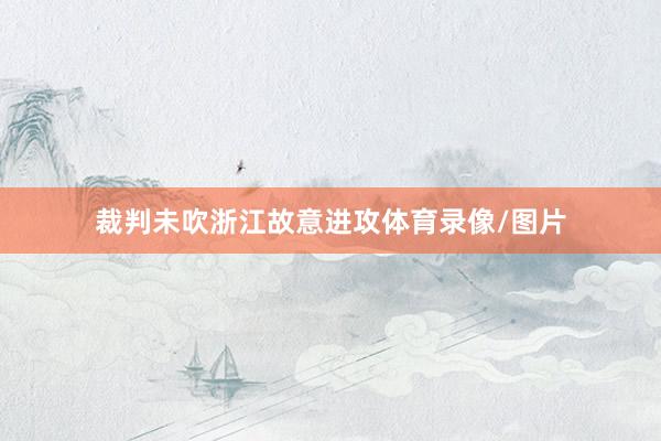裁判未吹浙江故意进攻体育录像/图片