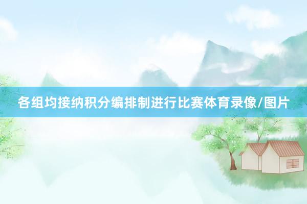 各组均接纳积分编排制进行比赛体育录像/图片
