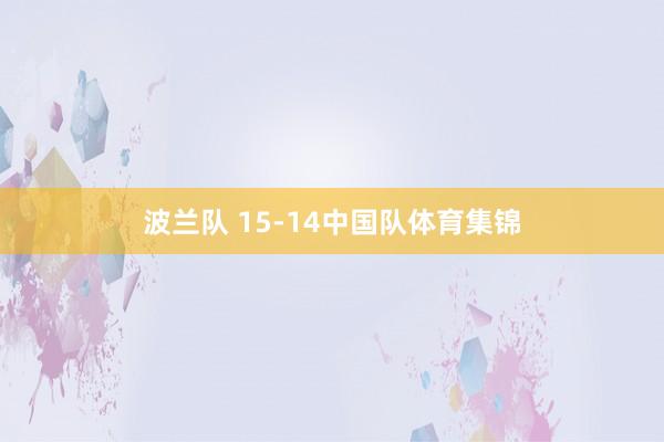 波兰队 15-14中国队体育集锦